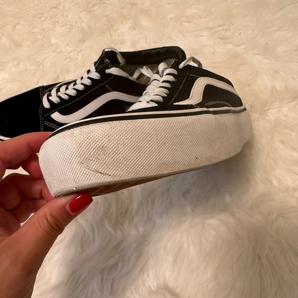 Vans Old Skool Classic Skate Shoes Black/White Mens Size 9 Suede. - Picture 5 of 9